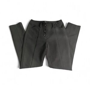 Marc New York Business Casual Black High Waist Button Front Trousers Size 4